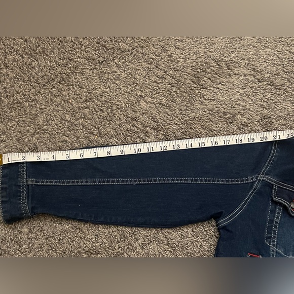 Vintage Ferrari Dark Denim Jacket with Red Accents - Picture 13 of 16